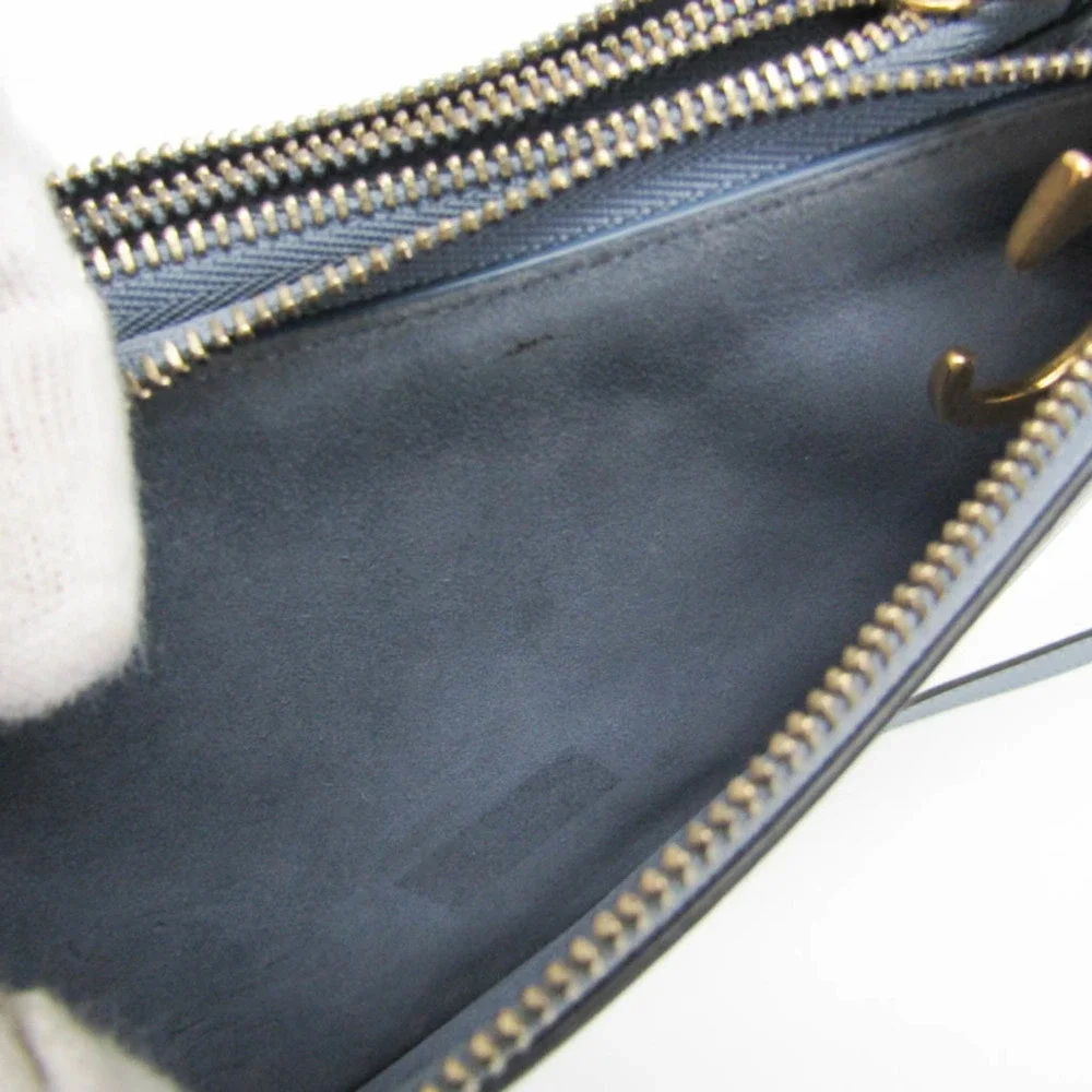 CHRISTIAN DIOR Blue Leather Shoulder Bag - Picture 13 of 16